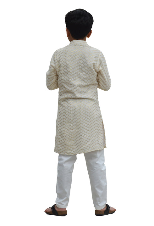 Off White Kurta Set
