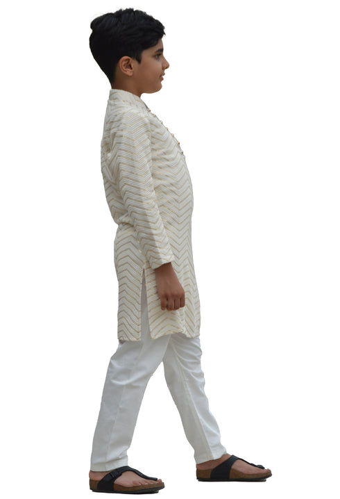 Off White Kurta Set