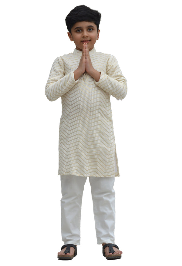 Off White Kurta Set