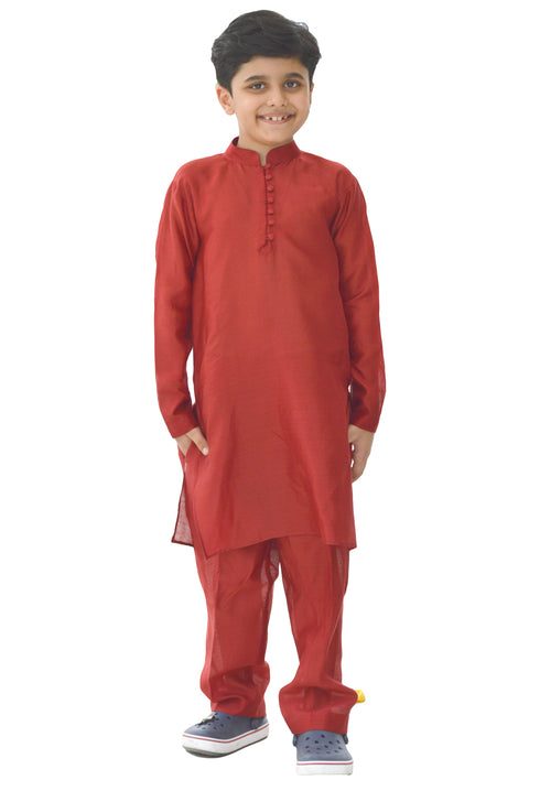 LOVE RED KURTA SET