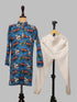 Super Man Kurta Set with White Trousers