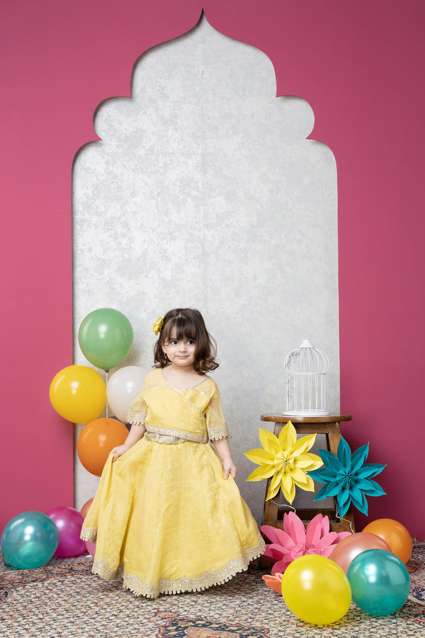 YELLOW LEHENGA SET