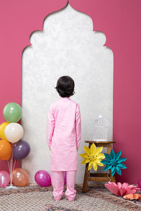 HOT AIR BALLOON PINK KURTA SET