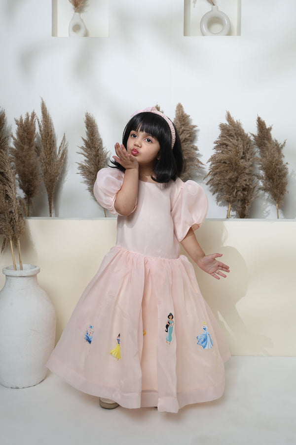 PEACH PRINCESS DRESS