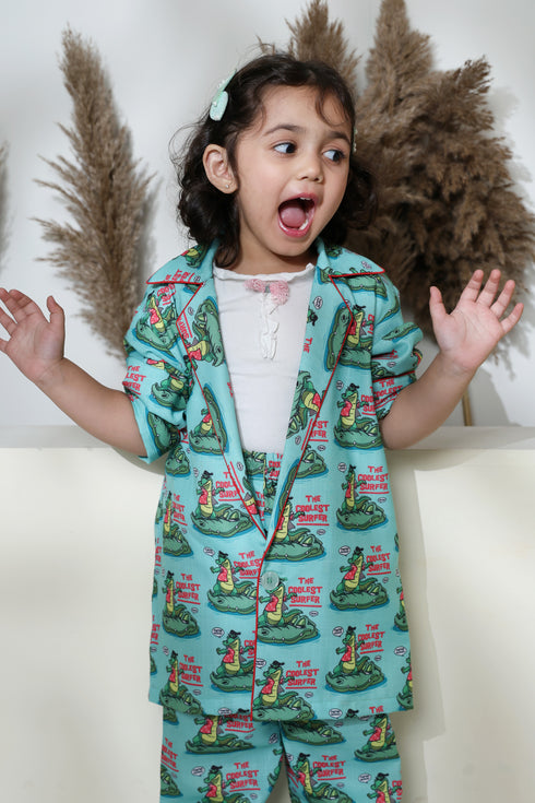 CROCODILE BLAZER SET