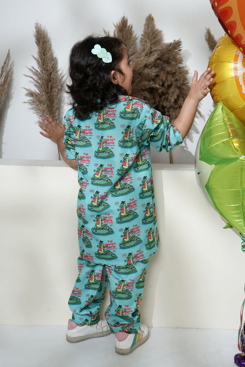 CROCODILE BLAZER SET