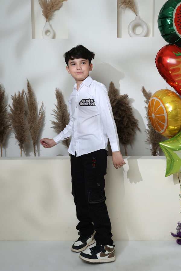 class monitor x ronaldo white shirt