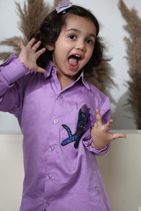 CATBOY VIBES LILAC SHIRT