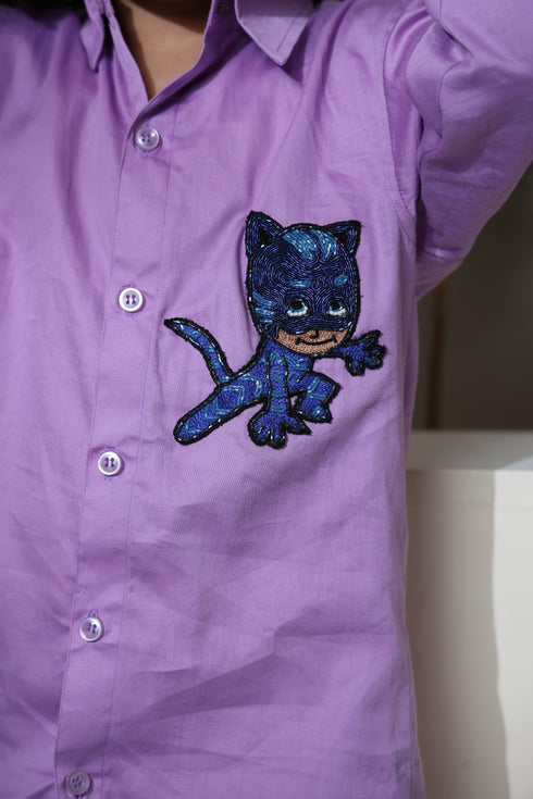 CATBOY VIBES LILAC SHIRT