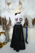 NO MORE DRAMA WHITE SHIRT WITH BLACK SKIRT
