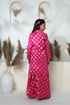 ROYAL ROSE PINK BROCADE SHARARA SET