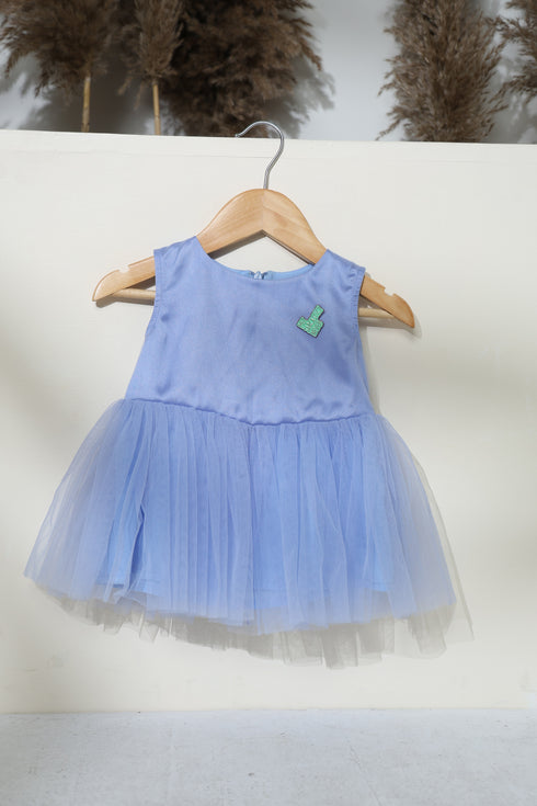 SARCASTIC CHIC BLUE TULLE DRESS