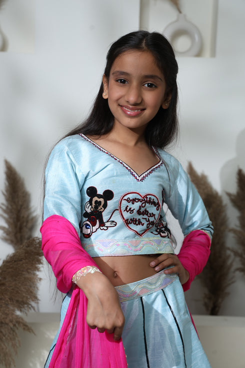 MAGICAL MICKY MINNIE LEHENGA SET