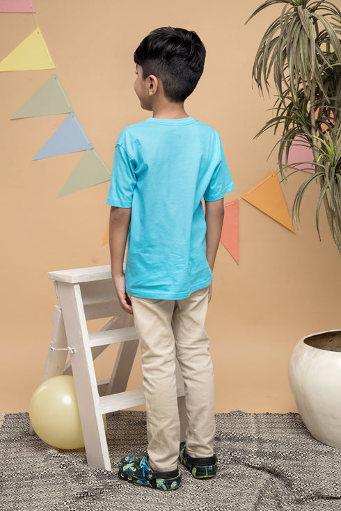 Blue Minion Round Neck T-Shirt