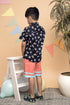 Duck Print Half Shirt and Shorts