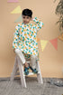 Pineapple Kurta with White Pant