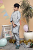 Grey kurta set with Jacket