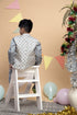 Grey kurta set with Jacket
