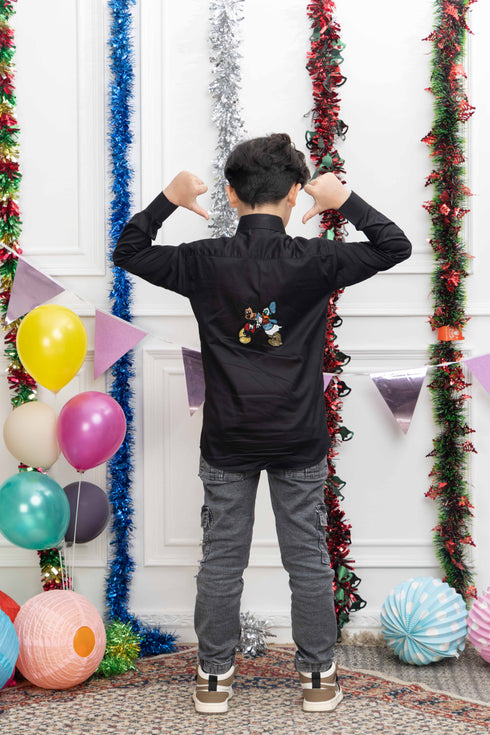 CARNIVAL THEME BLACK SHIRT