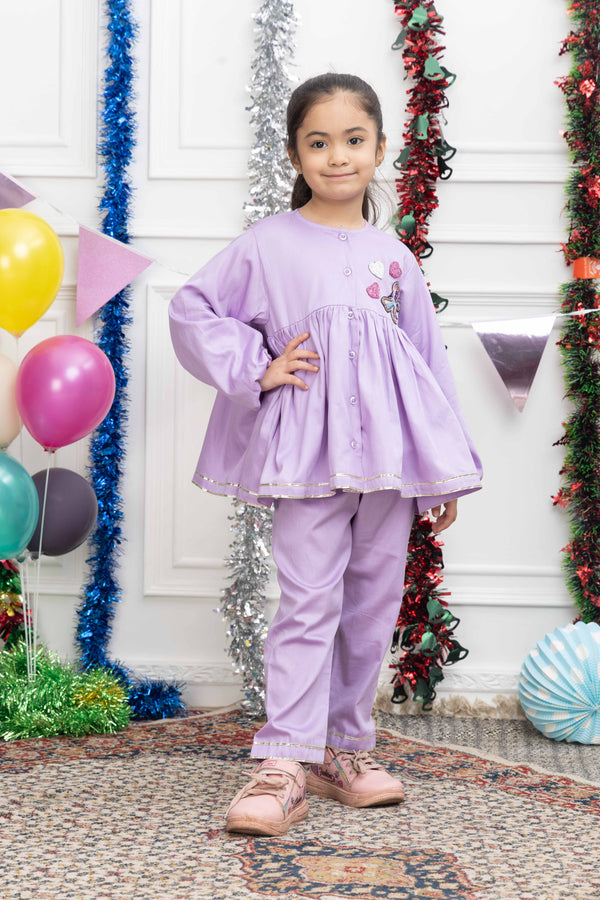 LILAC BUTTERFLY & HEART COD SET