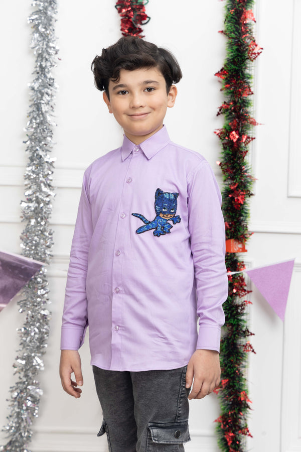 LILAC DINOSAUR SHIRT