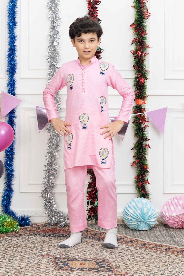 AIRBALLON PINK KURTA SET