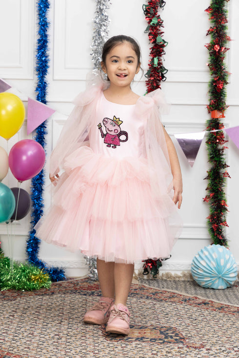 PEPPA PIG PEACH NET DRESS