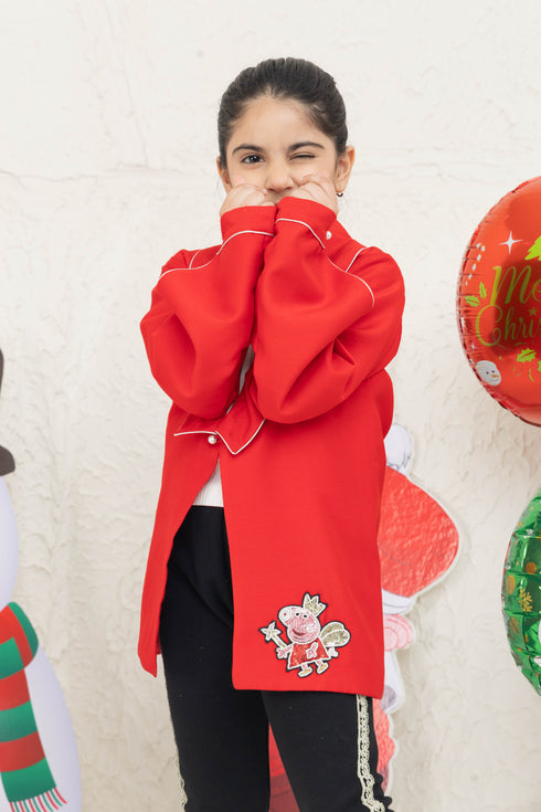 PEPPA PIG RED SILK JACKET