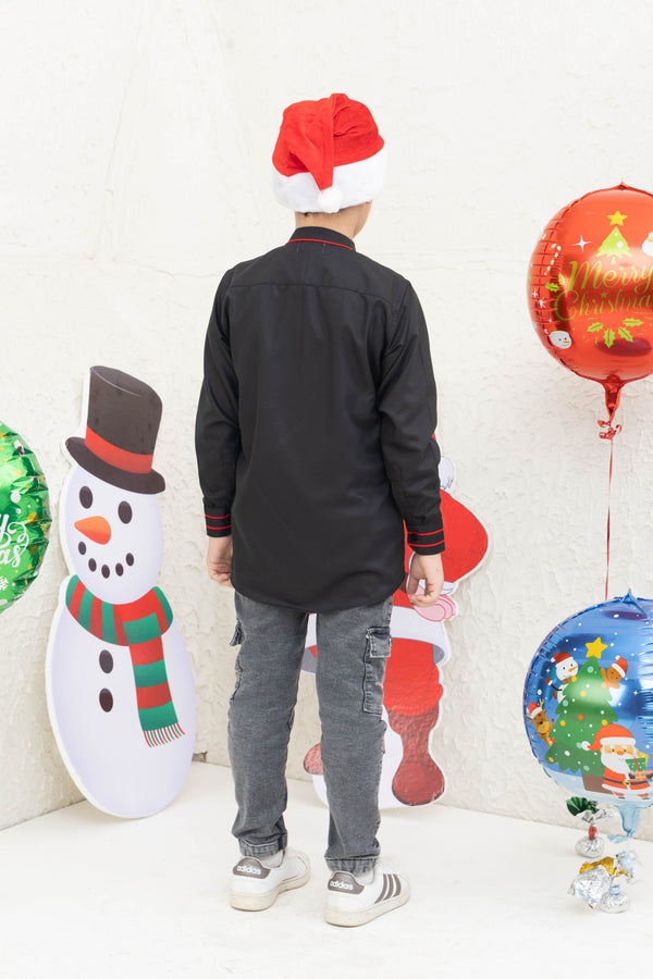 SANTA BLACK SHIRT