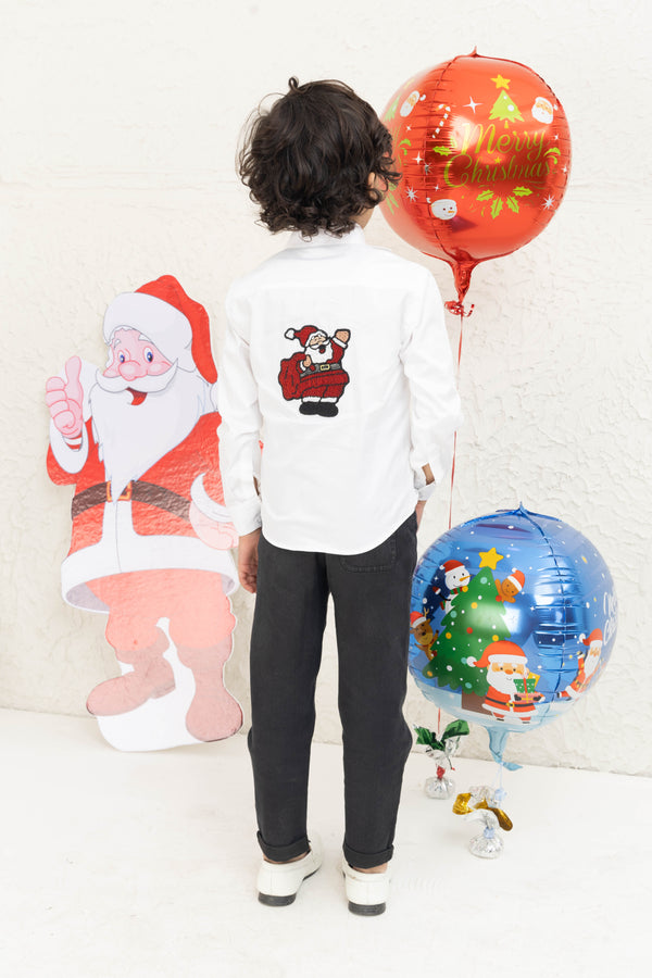 SANTA WHITE SHRT
