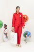 RED SANTA SILK SET