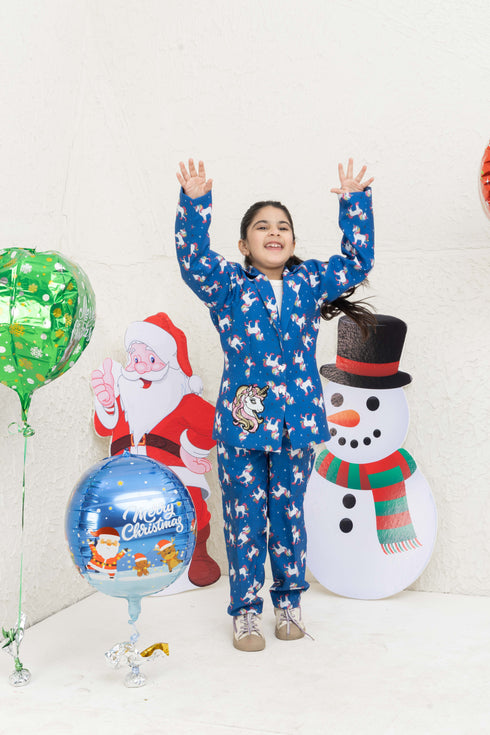 UNICORN BLUE BLAZER SET