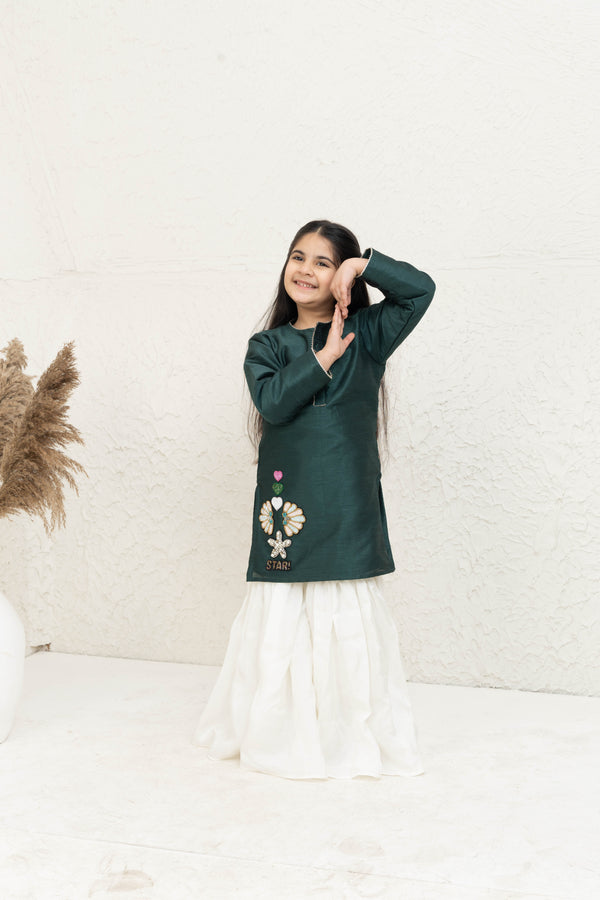 SHELL STAR FISH GREEN WHITE SET