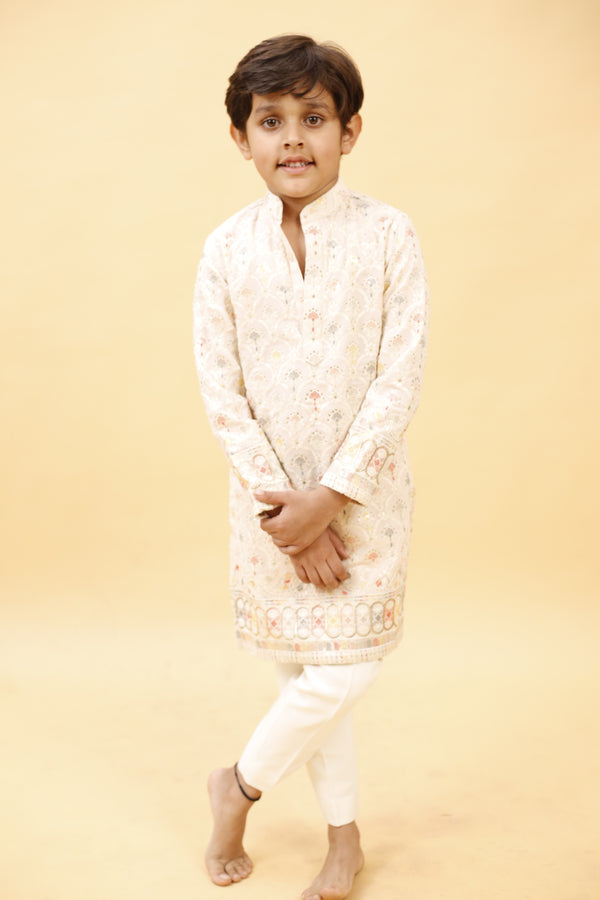 Peach Kurta Set