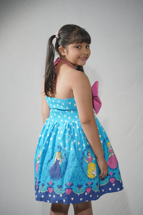 Blue Princess Character Bow Dress