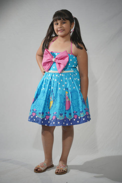 Blue Princess Character Bow Dress