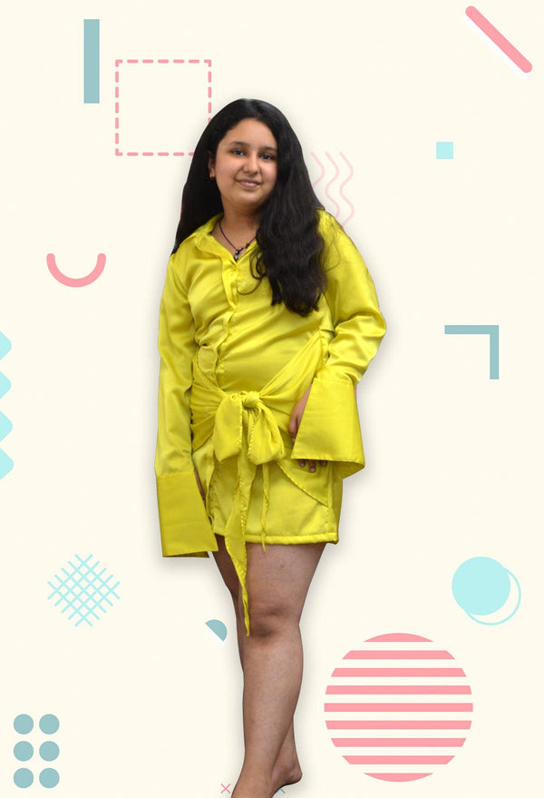 Neon Shirt Dress